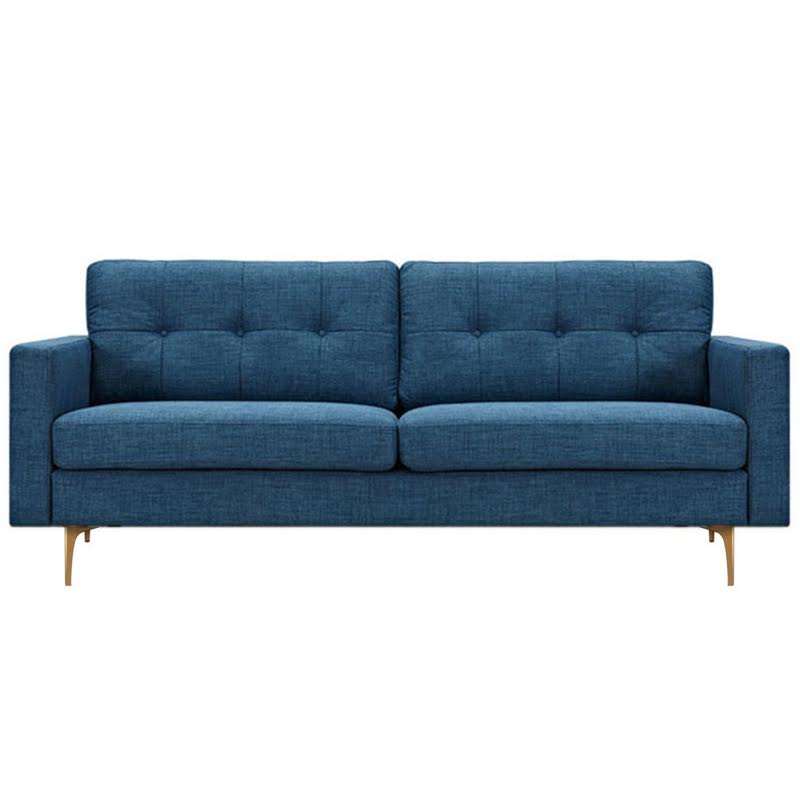Диван Stone Blue Greta Sofa Диван синий лен
