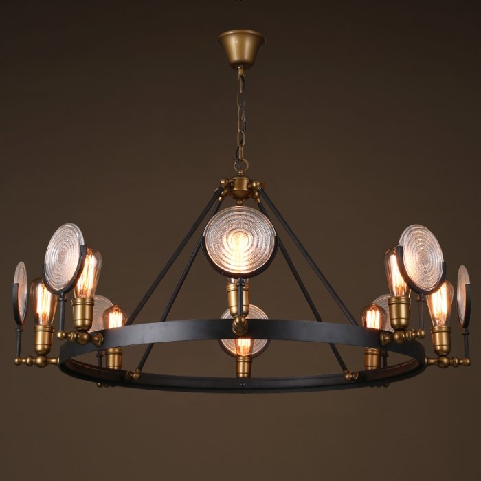 Люстра GASLIGHT LENS Chandelier 8