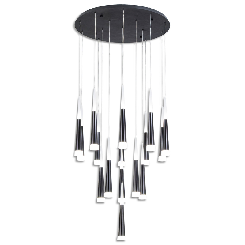 Люстра Vibia Slim Jordi Vilardell Black Cascade 16 designed by Jordi Vilardell