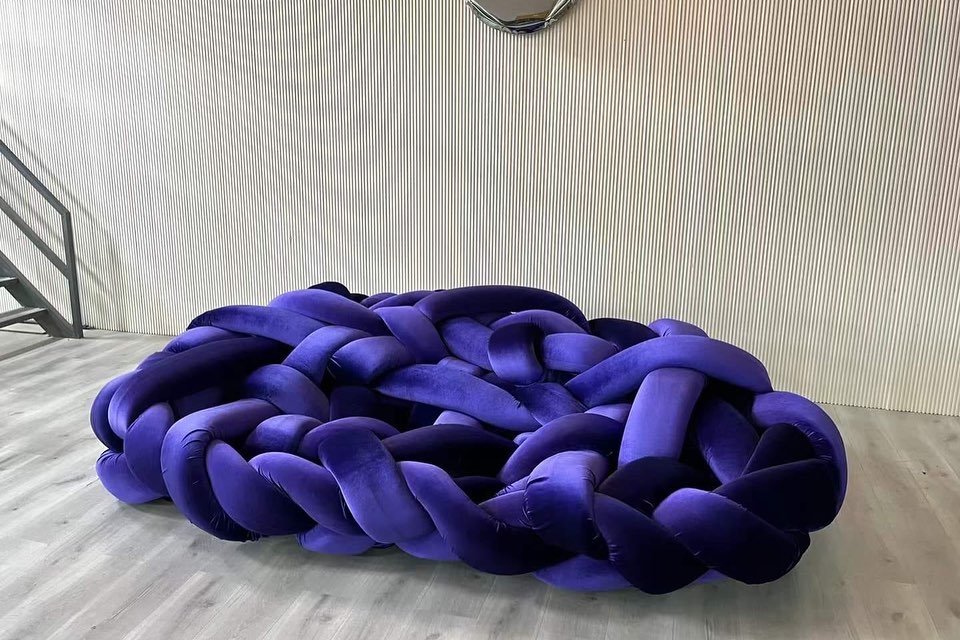 Диван Weaving blue