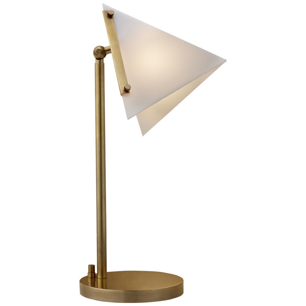 Настольная лампа FORMA ROUND BASE TABLE LAMP Brass  designed by Kelly Wearstler
