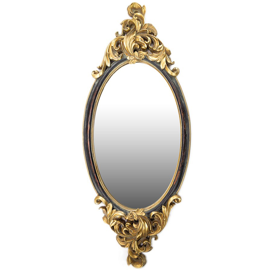 Зеркало Oval With Gold Monograms