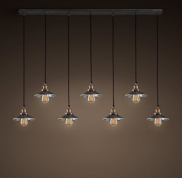 Люстра Loft Cone Pendant Reflector 7 Line