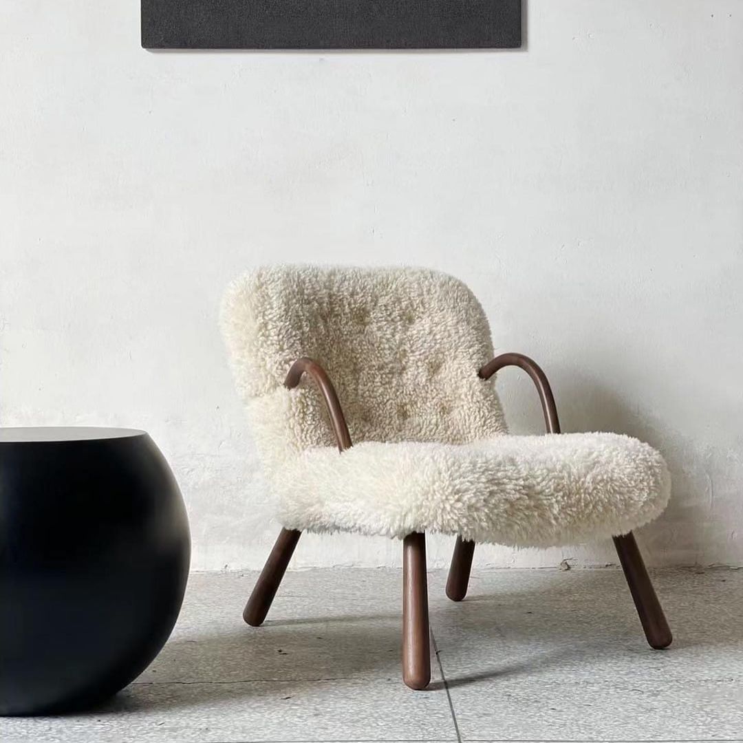 Кресло с круглыми подлокотниками Fluffy