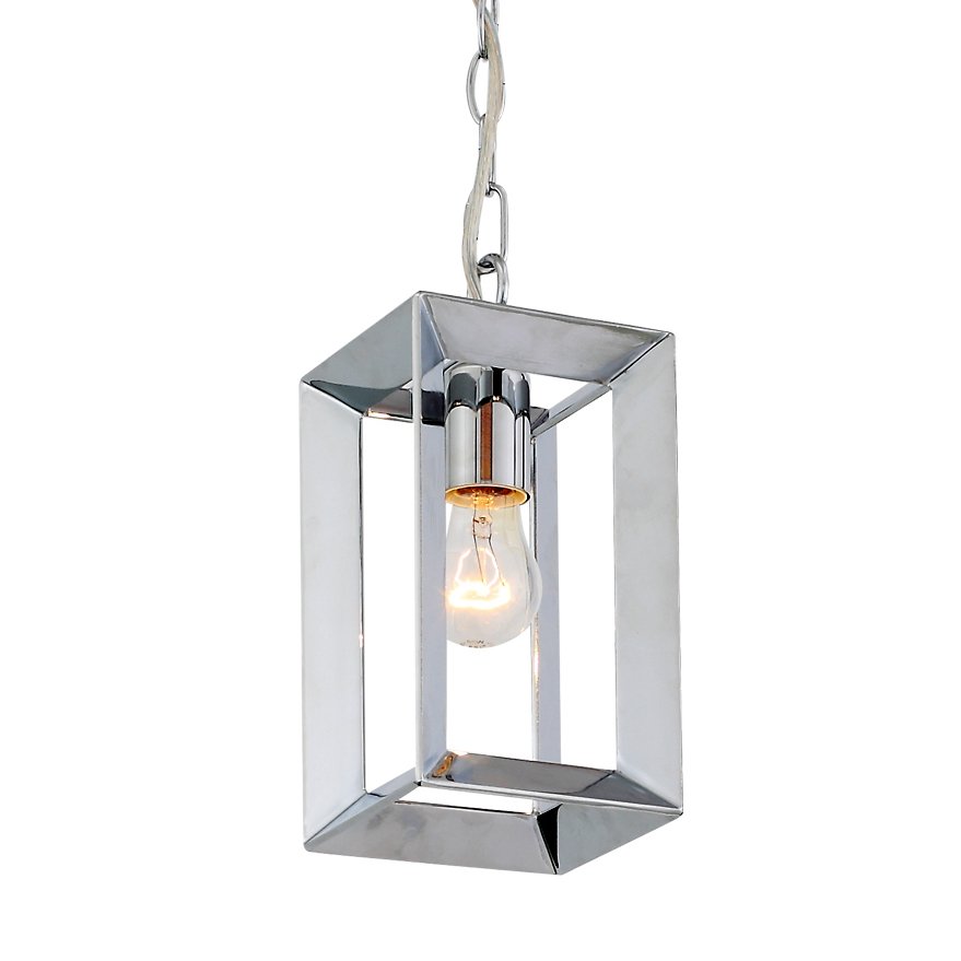 Подвесной светильник Rectangle Chrome Pendant Lamp 1