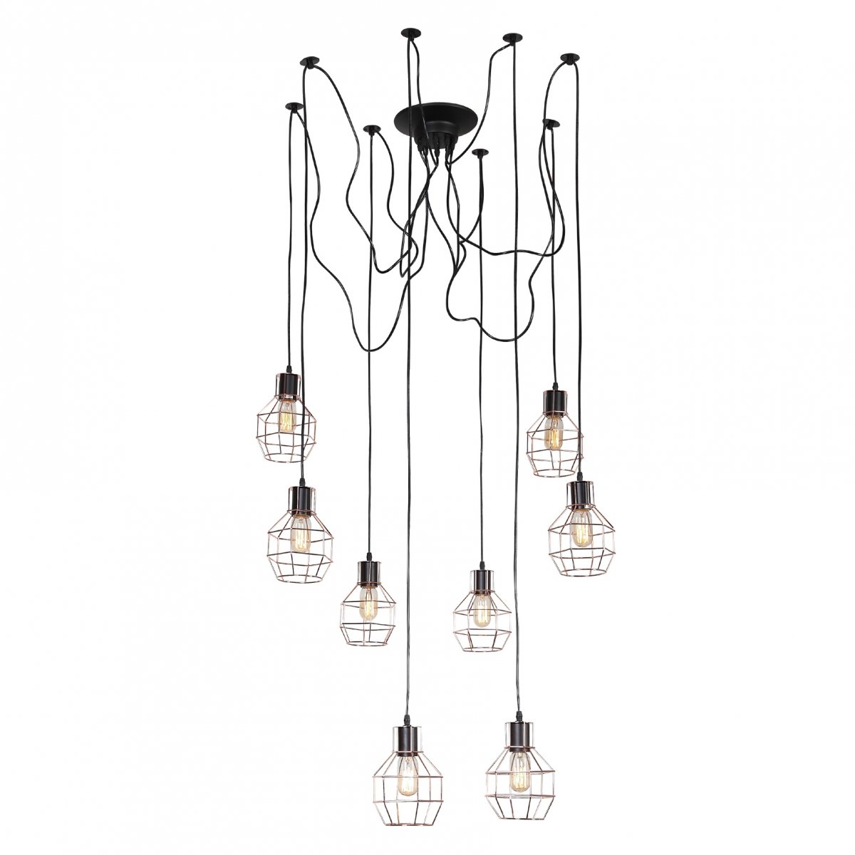 Светильник Loft Wire Cage Copper Spy