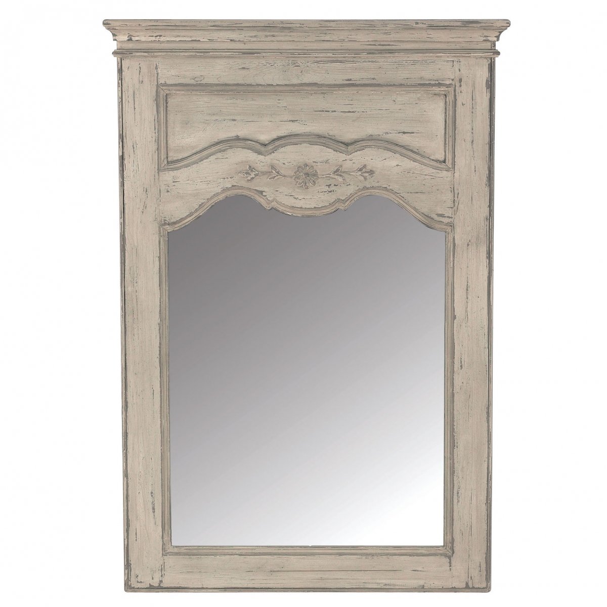 Зеркало TRUMEAU RECTANGULAIRE EN PIN GRIS CHATEAU DQX0HH
