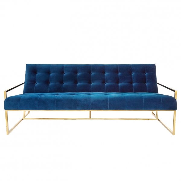 Софа Navy Velvet Apartment Sofa designed by Jonathan Adler