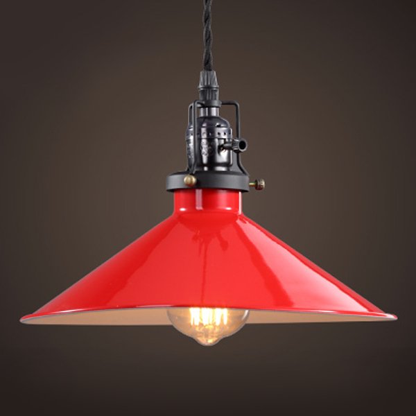 Красный подвесной светильник Loft Factory filament RED