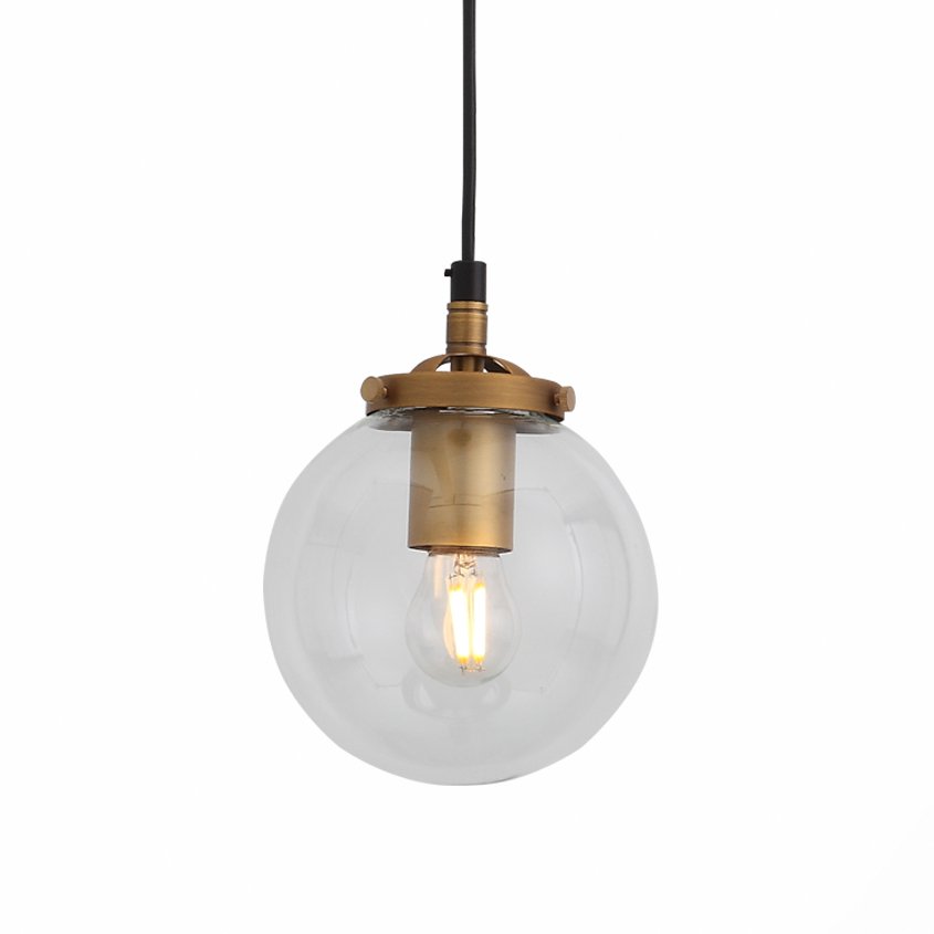 Подвесной светильник Bistro Globe Clear Glass Pendant