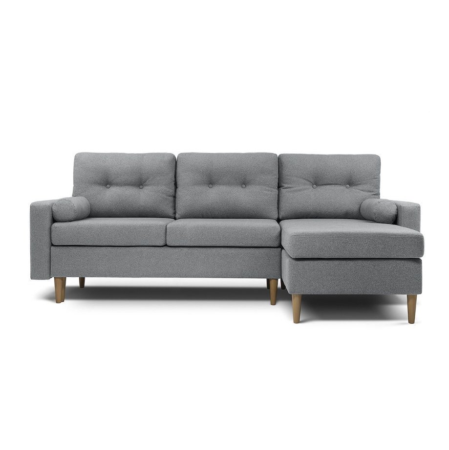 Диван Alcott SVEN Charme Sectional Sofa серая шерсть