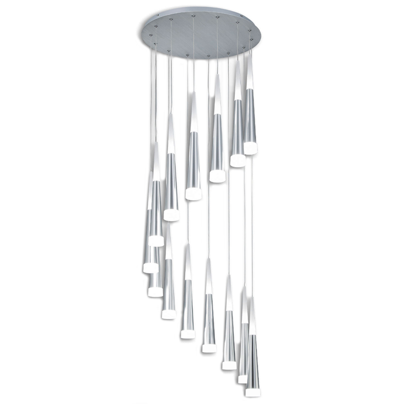 Люстра Vibia Slim Jordi Vilardell Silver Cascade 14 designed by Jordi Vilardell