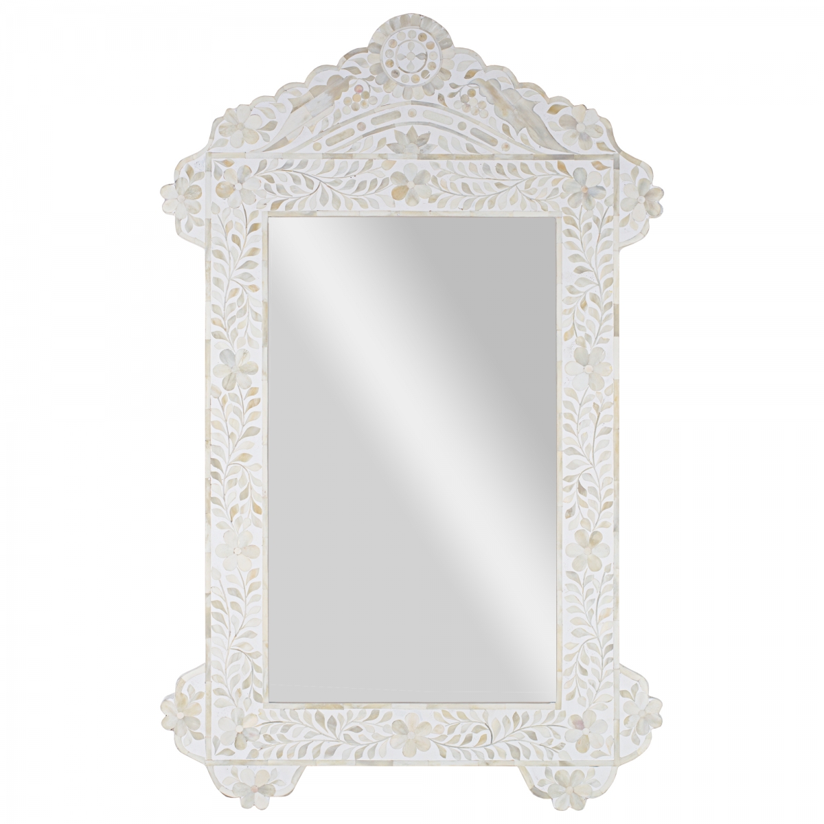 Зеркало отделка кость White Bone Inlay Bird Mirror