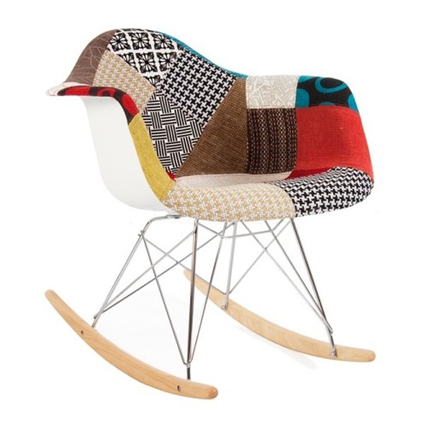 Кресло RAR Rocking Patchwork designed by Charles and Ray Eames in 1948