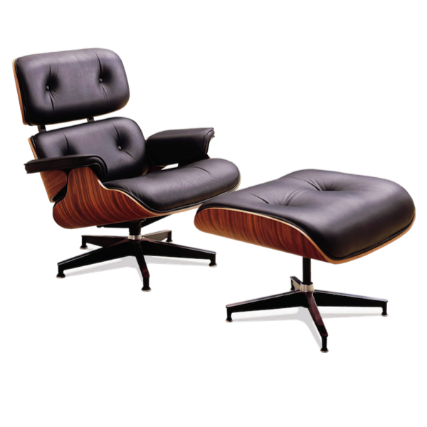 Кресло Eames Lounge Chair & Ottoman designed by Charles and Ray Eames in 1956