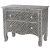 Комод черный отделка кость BONE INLAY CHEST OF 2 DRAWER