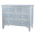 Комод голубой отделка кость Moroccan Design BONE inlay Dresser 4 DRAWER