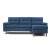 Диван Alcott SVEN Charme Sectional Sofa синий велюр