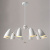 Люстра JLYLITE 10-Light Sputnik Chandelier White