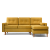 Диван Alcott SVEN Charme Sectional Sofa желтый вельвет