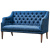 Диван Morton Capitone Sofa Диван синий лен